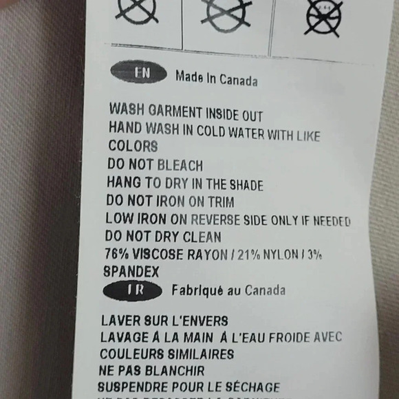 NWT Joseph Ribkoff Beige Capri Pants Size 10 Pull on Stretched  9CT - Picture 6 of 9